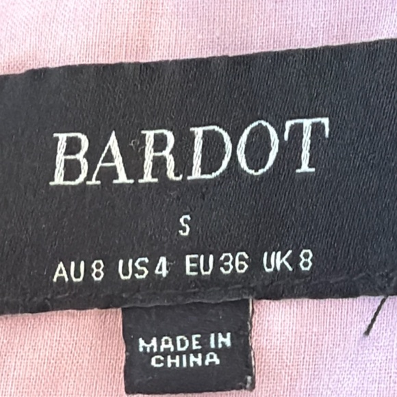 Bardot Adeli Lilac Floral Ruffle Mini Dress Size 4 / Small - Picture 12 of 13